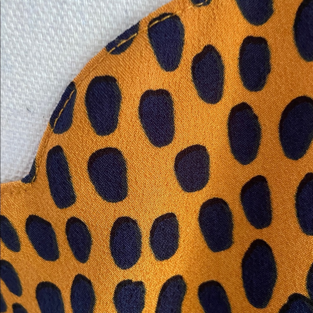 J. Crew leopard print cami tank top scalloped cami golden yellow contemporary 4 - Picture 10 of 16